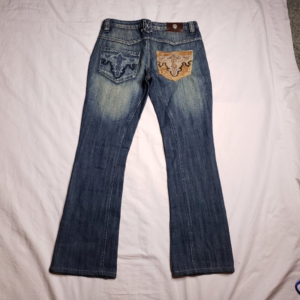 Antik Denim Size 31 Blue Jeans Stretch Bootcut USA - Picture 3 of 7